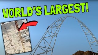 Update On The Worlds LARGEST Roller Coaster  Falcons Flight [upl. by Raddy647]