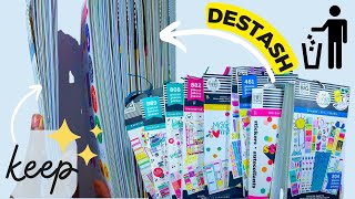 Happy Planner  Sticker Destash  Summer  Brights Collection  Sticker Organization Ideas [upl. by Kinsman]