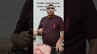 Covão mole bovino como corta em bifes em casa [upl. by Llednar]