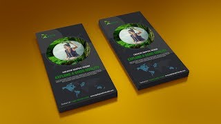 Awesome DL Flyer Design  Photoshop CC Tutorial [upl. by Akiehs986]