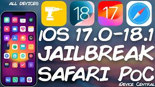 iOS 170  181 JAILBREAK All Devices New SAFARI NoPC Vuln RELEASED Seems Useful [upl. by Kovar263]