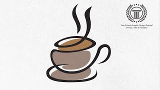 Cup Coffee Logo Design tutorial  How to design a cup cafe coffee logo in Adobe illustrator [upl. by Elolcin365]