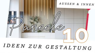 GESTALTEN MIT AKUSTIKPANEELEN  10 Wohnideen zur Verwendung von Paneelen im Innen und Außenbereich [upl. by Hurley]