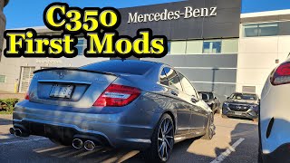 Mercedes Benz c350 w204 First Modification After A Week Of Ownership [upl. by Ahsilla]