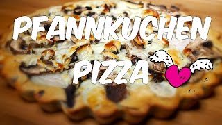 Glutenfreie PfannkuchenPizza für Faule Vegan amp Einfach VEGAN [upl. by Lourie]