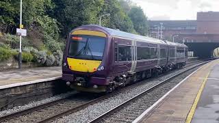 Trains at Belper Derbyshire 191024PT1 [upl. by Wieche586]