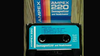 How To Use a Ampex 220 Headcleaner And Demagnetizer For Cassette Tape Players And Recorders [upl. by Cortie306]