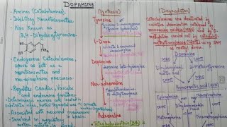 Dopamine  structure synthesis degradation   all you need to know in just one video  very easy [upl. by Cecilia]