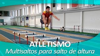 ATLETISMO 27  Entrenamiento de multisaltos para salto altura [upl. by Eliak460]