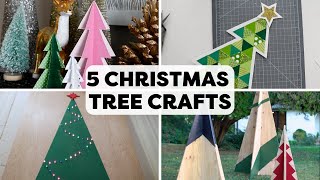 5 Christmas Tree Craft Ideas 🎄  HGTV Handmade [upl. by Nivlac588]