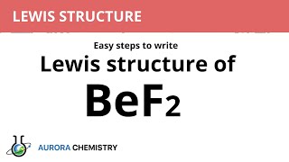 Lewis dot structure of BeF2Beryllium fluoride [upl. by Irvine749]