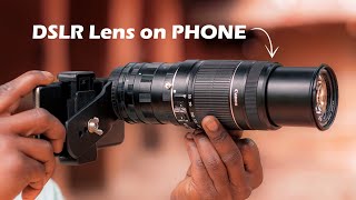 DSLR Lens on Mobile Camera  100 Working 🤩 [upl. by Aniteb]