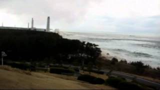 Japan video shows moment tsunami hit Fukushima nuclear plant [upl. by Stoneham]