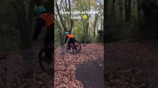 Funny crash at Cardiff jumps 🤣😂🤣 mtb mtblife mtblove bike bikecrashing funny [upl. by Randal622]