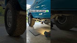 1979 ford bronco side exit exhaust DIY [upl. by Atnauqahs]