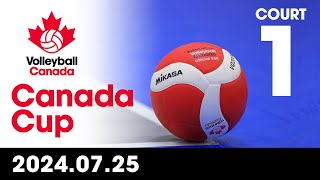 2024 Volleyball Canada Canada Cup 🏐 COURT 1  Day 2  Morning Session July 25 2024 [upl. by Melone592]