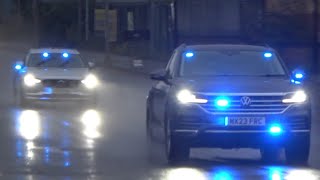 Two Unmarked Armed Response Vehicles RespondingGreater Manchester Police [upl. by Ema]