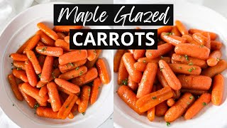 The BEST Maple Glazed Carrots  15Minute Instant Pot Carrots Recipe [upl. by Neelia612]