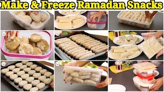 8 MAKE AND FREEZE IFTAR 2024 SNACKS by YES I CAN COOK [upl. by Eliseo]