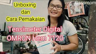 Unboxing dan Cara Pemakaian Tensimeter Digital OMRON Hem 7120 [upl. by Carney]