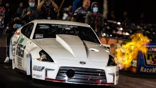 WORLDS FIRST 5 SEC NISSAN RB30 370Z  LAZCANO RACE ENGINES  HAIL MARY DERBY 2020 [upl. by Imrots]