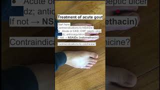 Treatment of acute gout [upl. by Wojak255]