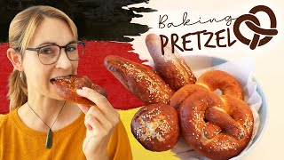 BAKING PRETZEL  super easy German recipe [upl. by Moshell514]