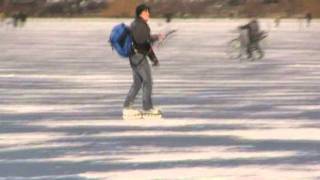 Eiskiten Alster Hamburg  Icekiting Film [upl. by Legna]