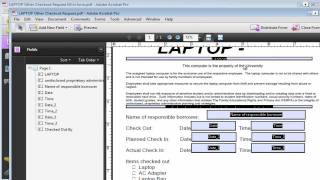 Creating PDF Fillin Forms Using Adobe Professional [upl. by Chadwick]