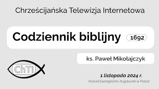 Codziennik biblijny Słowo na dzień 1 listopada 2024 r [upl. by Adaliah]