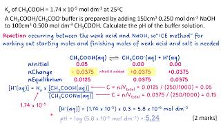 Two buffers pH calculations  how to tell the difference [upl. by Dallman]