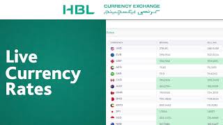 HBL Currency Exchange live rates [upl. by Bastian3]