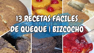 🥣13 Mejores Recetas de Queques Esponjosos  Bizcochos  Pasteles [upl. by Lamek]