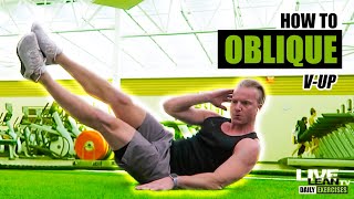 How To Do An OBLIQUE VUP  Exercise Demonstration Video and Guide [upl. by Eugenius185]