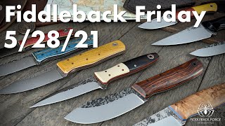 Fiddleback Friday 52821  Handmade Knives from Fiddleback Forge amp Family [upl. by Gram]