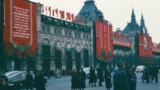 Stalins USSR in 1953 HQ 1080p Videos amp Pictures City and Rural life Full Color [upl. by Neiv]