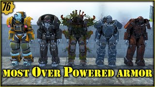 Fallout 76  Which Power Armor is better T65 vs Hellcat vs Strangler vs Union vs Excavator [upl. by Ahsiloc]