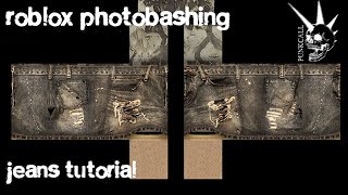 archive jeans roblox photobashing tutorial [upl. by Llertnac]