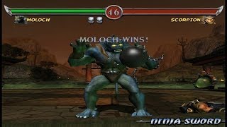 1074 Mortal Kombat Deadly Alliance PS2 Boss Moloch gameplay [upl. by Amir533]