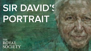 Jonathan Yeo paints David Attenborough  The Royal Society [upl. by O'Shee]