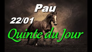 PRONOSTIC PMU QUINTE DU JOUR LUNDI 22 JANVIER 2024 [upl. by Fabron]