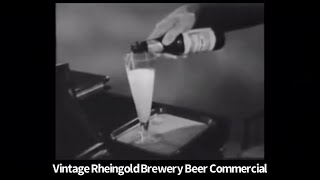 Vintage Rheingold Brewery Beer Commercial [upl. by Edgard]