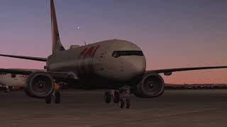 XP11 737 MAX  Ferry flight from Cancun to Confins [upl. by Aruam]