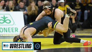 Select Matches Michigan at Iowa  Big Ten Wrestling  Feb 10 2023 [upl. by Nawor]