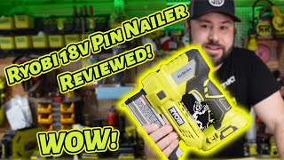 Ryobi 18v One Headless Pin Nailer Review diy homedepot construction lifehacks powertool power [upl. by Nancie178]