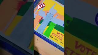 Vote for BJP drawing idea public viral video if you like my idea 1also pls subscribe and 👍 [upl. by Bucher570]