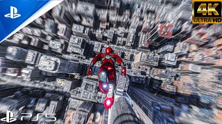 Iron Spider Armor realistic 4K graphics freeroam amp stunt attempts spiderman 2 PS5 [upl. by Leora]