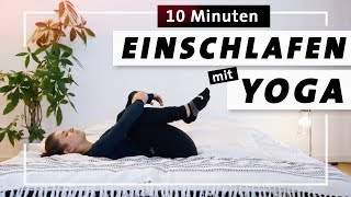 Mit Yoga Entspannt Einschlafen  Sanfte Abendroutine im Bett zum Loslassen amp Entspannen [upl. by Asfah562]