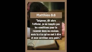 Verset Biblique Du Jour  Matthieu 88  La Foi du Centurion romain [upl. by Anahc870]