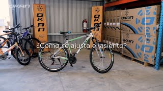 ¿Cómo se ajusta el asiento de una bicicleta [upl. by Nivart]